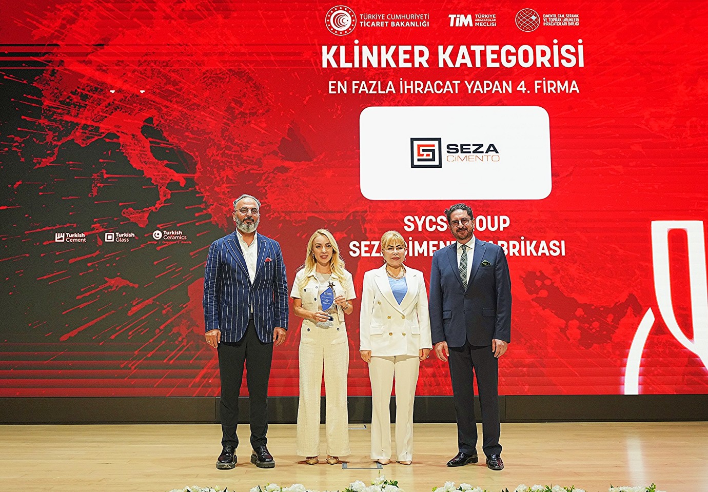 Seza Çimento’ya İhracat Şampiyonu Ödülü
