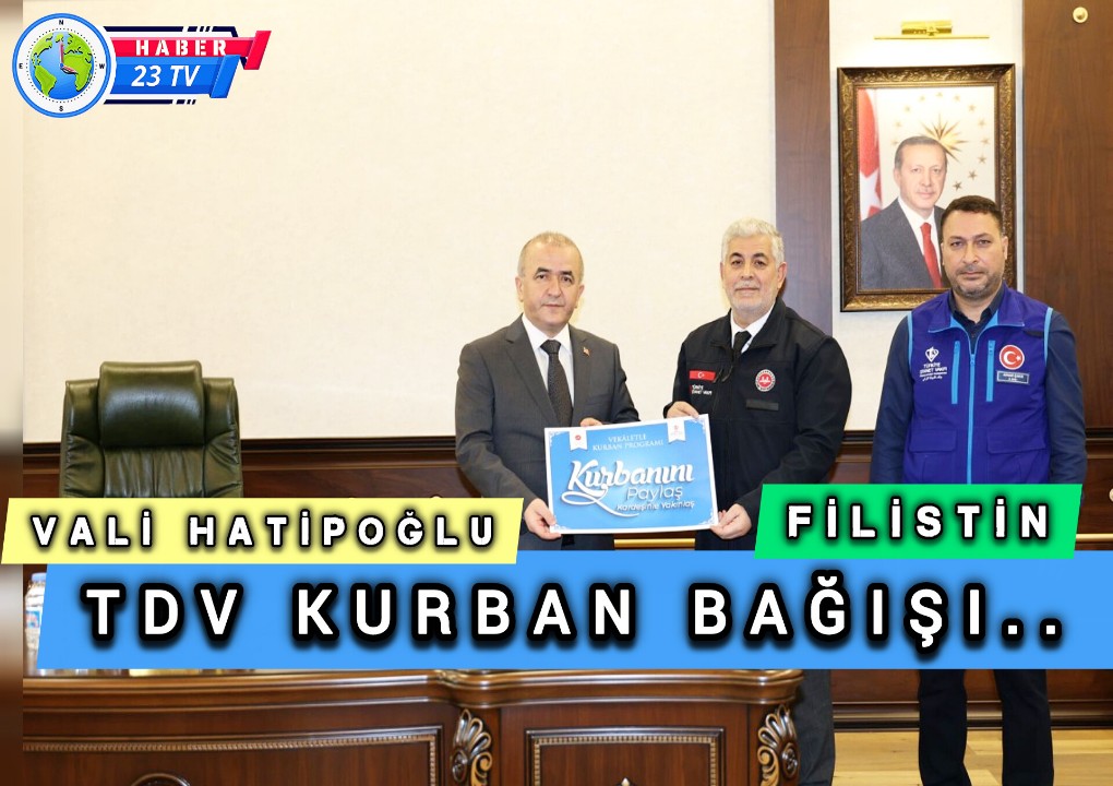 Vali Hatipoğlu Kurbanını Filistin İçin Bağışladı