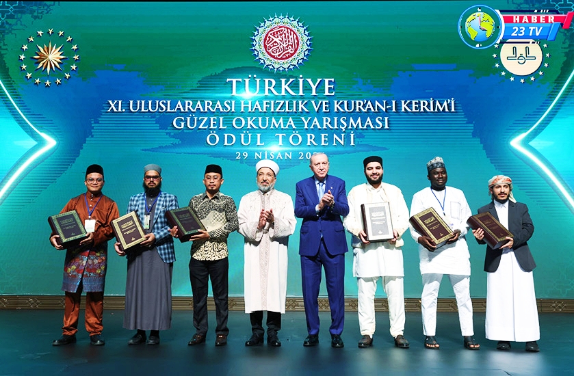 Cumhurbaşkanı Erdoğan, 11. Uluslararası Hafızlık ve Kur’an-ı Kerim’i Güzel Okuma Yarışması Ödül Töreni’ne katıldı
