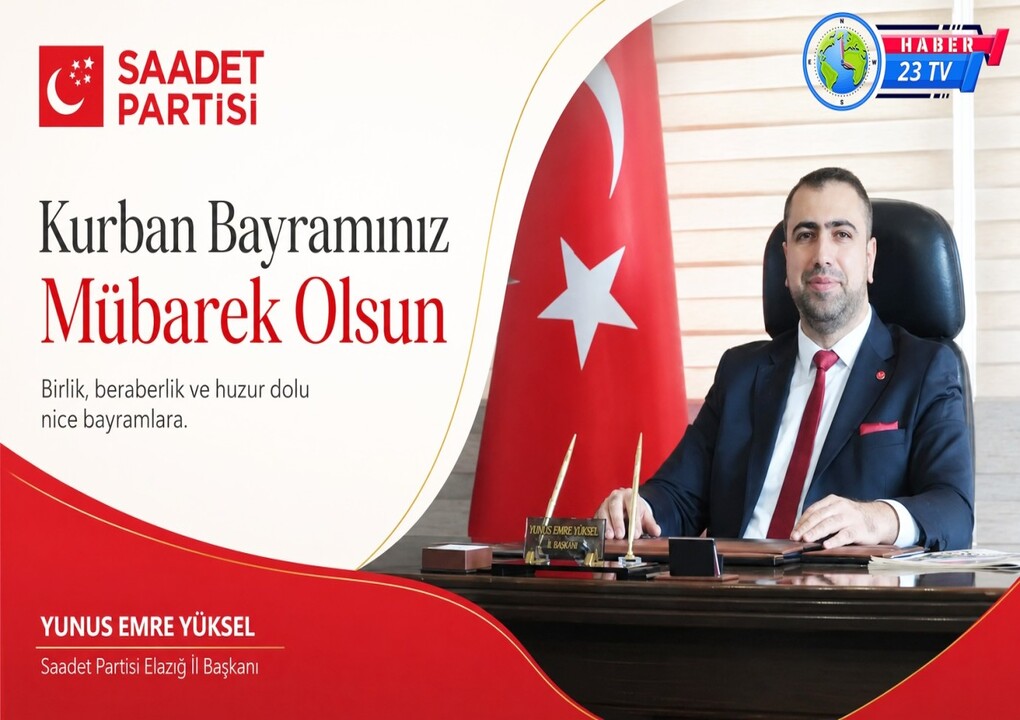 Saadet Partisi İl Başkanı Yunus Emre Yüksel Kurban Bayramı Mesajı
