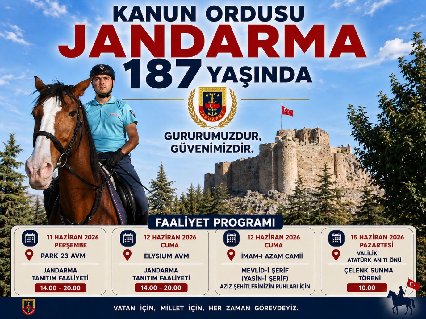 Jandarma 187 Yaşında..