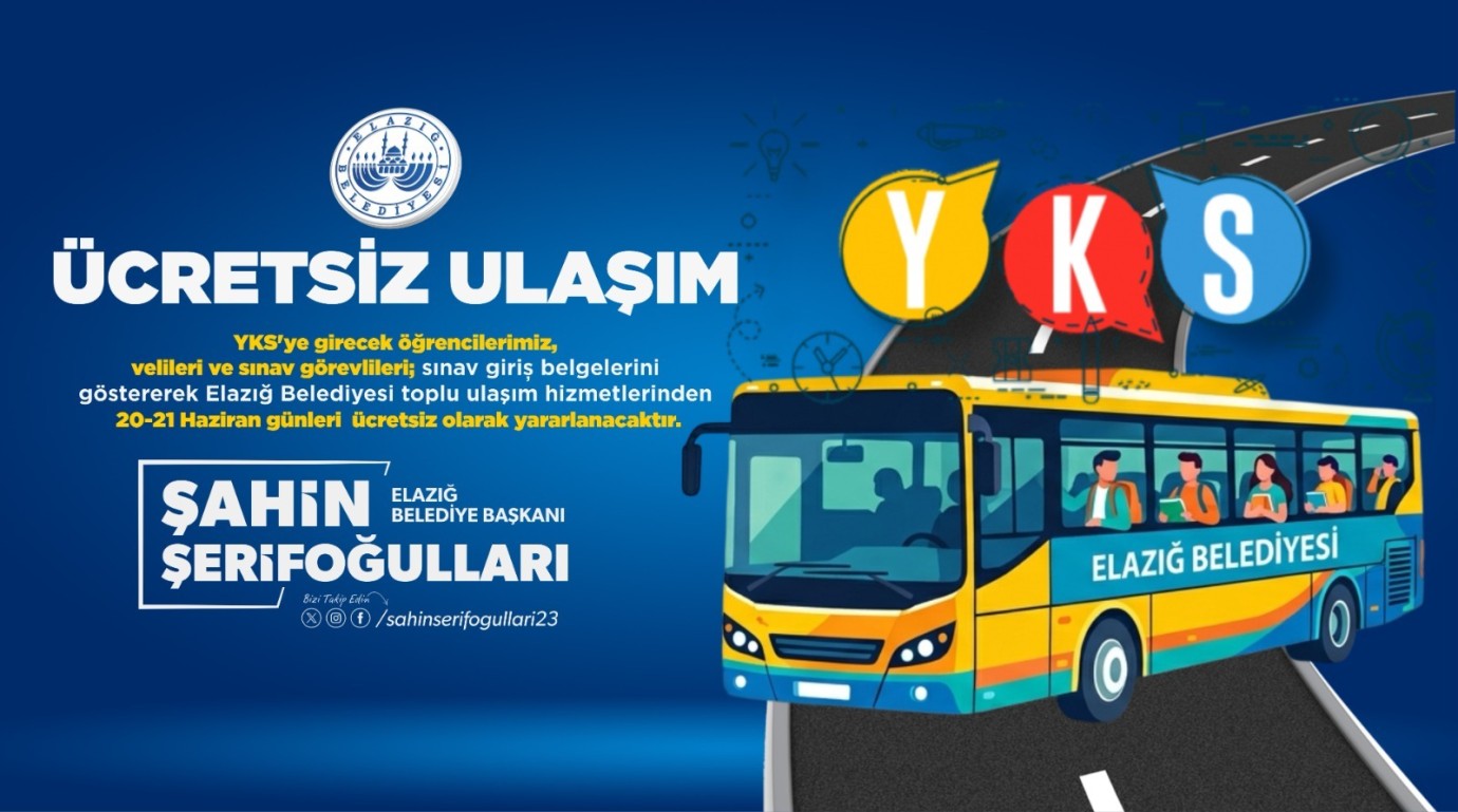 YKS Adaylarına Ücretsiz Ulaşım Desteği