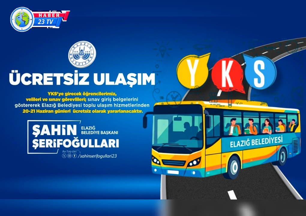 YKS Adaylarına Ücretsiz Ulaşım Desteği
