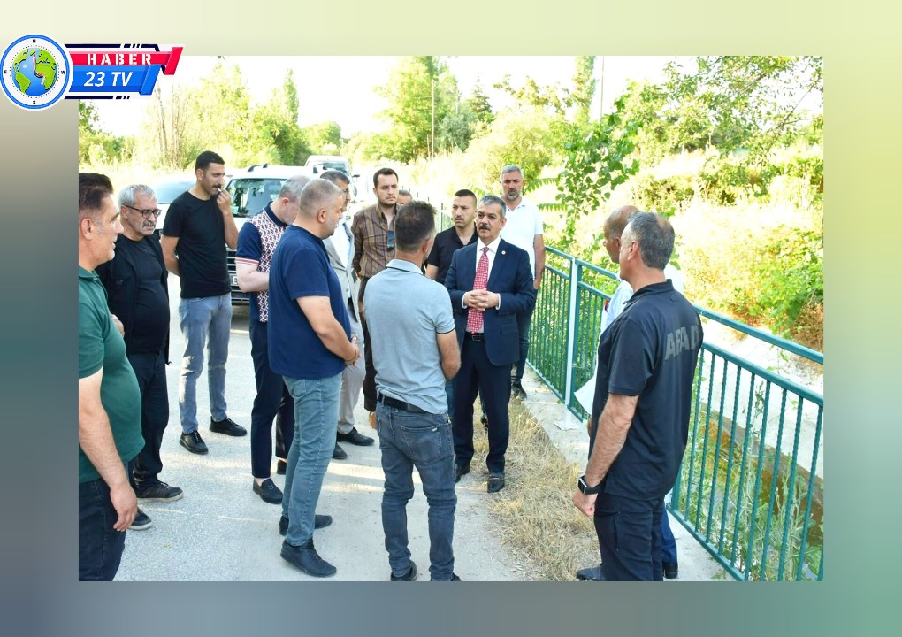 Milletvekili Keleş, Cip Barajı Sulama Kanalı’nda İncelemelerde Bulundu