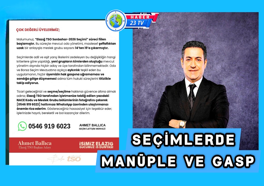 Elazığ Tso Başkan Adayı Ballıca’dan Üyelere Çağrı..