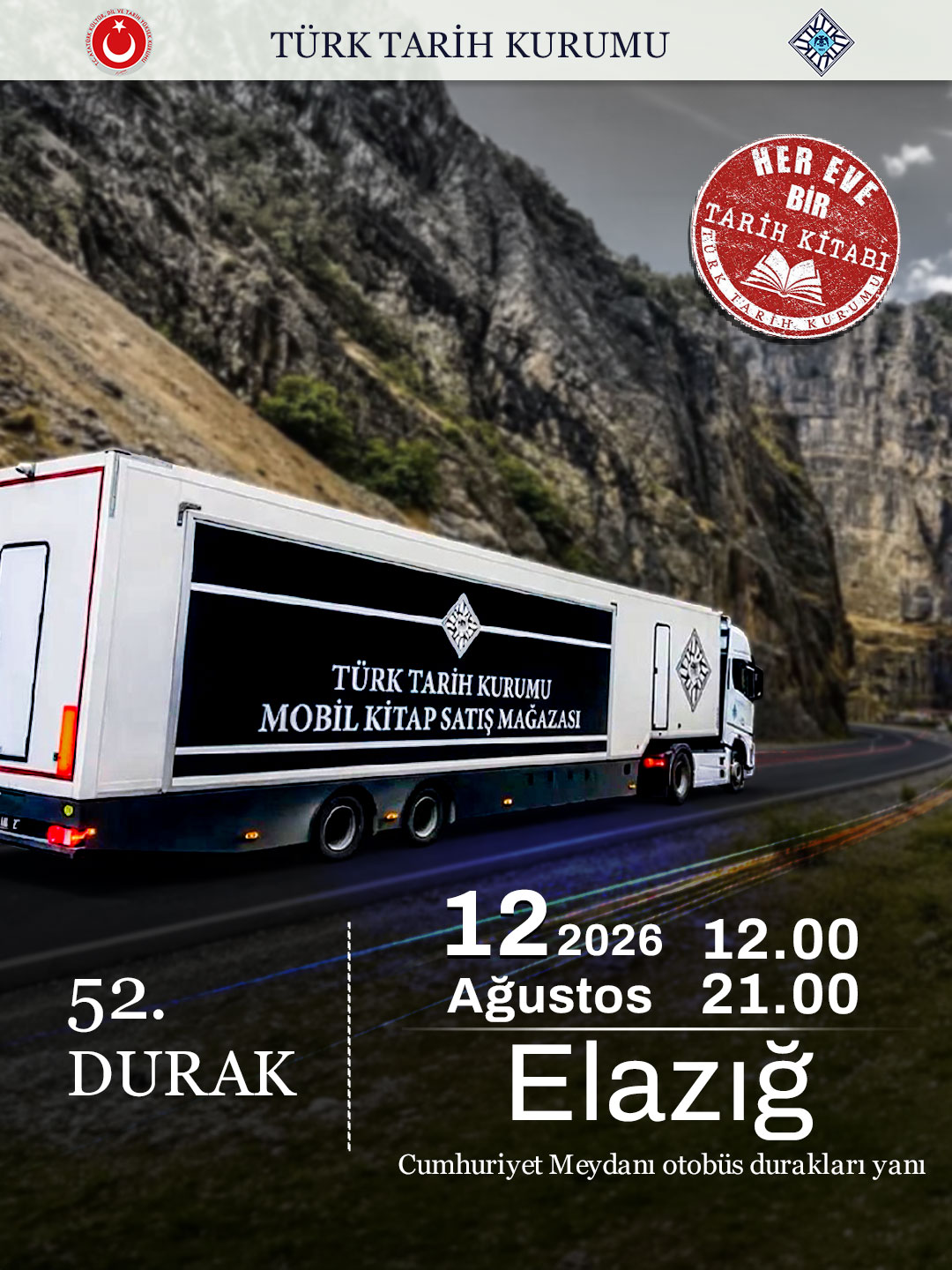 Türk Tarih Kurumu Mobil Kitap Satış Mağazası Tüm Türkiye’de Okurla Buluşuyor