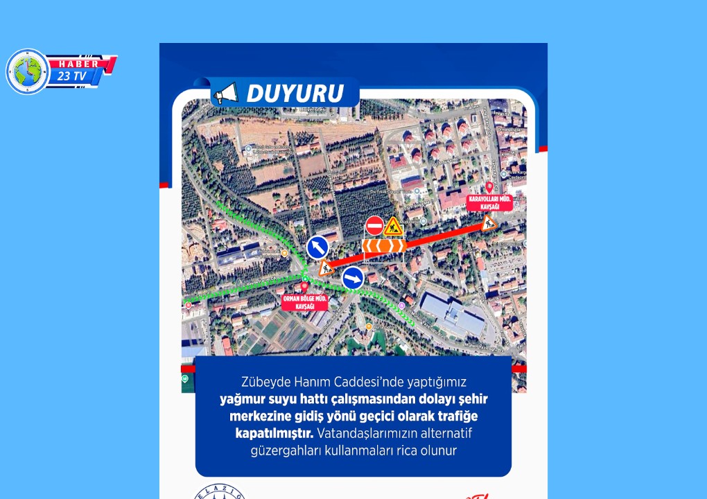 Zübeyde Hanım Caddesi Ulaşıma Kapatıldı..
