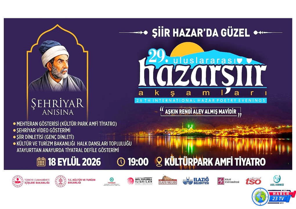 29. Uluslararası Hazar Şiir Akşamları Başlıyor