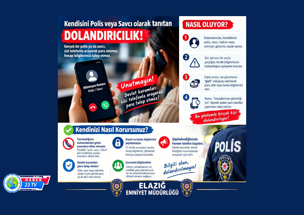 Telefon Dolandırıcılarına Dikkat...